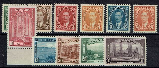 Image of Canada SG 357/67 UMM British Commonwealth Stamp